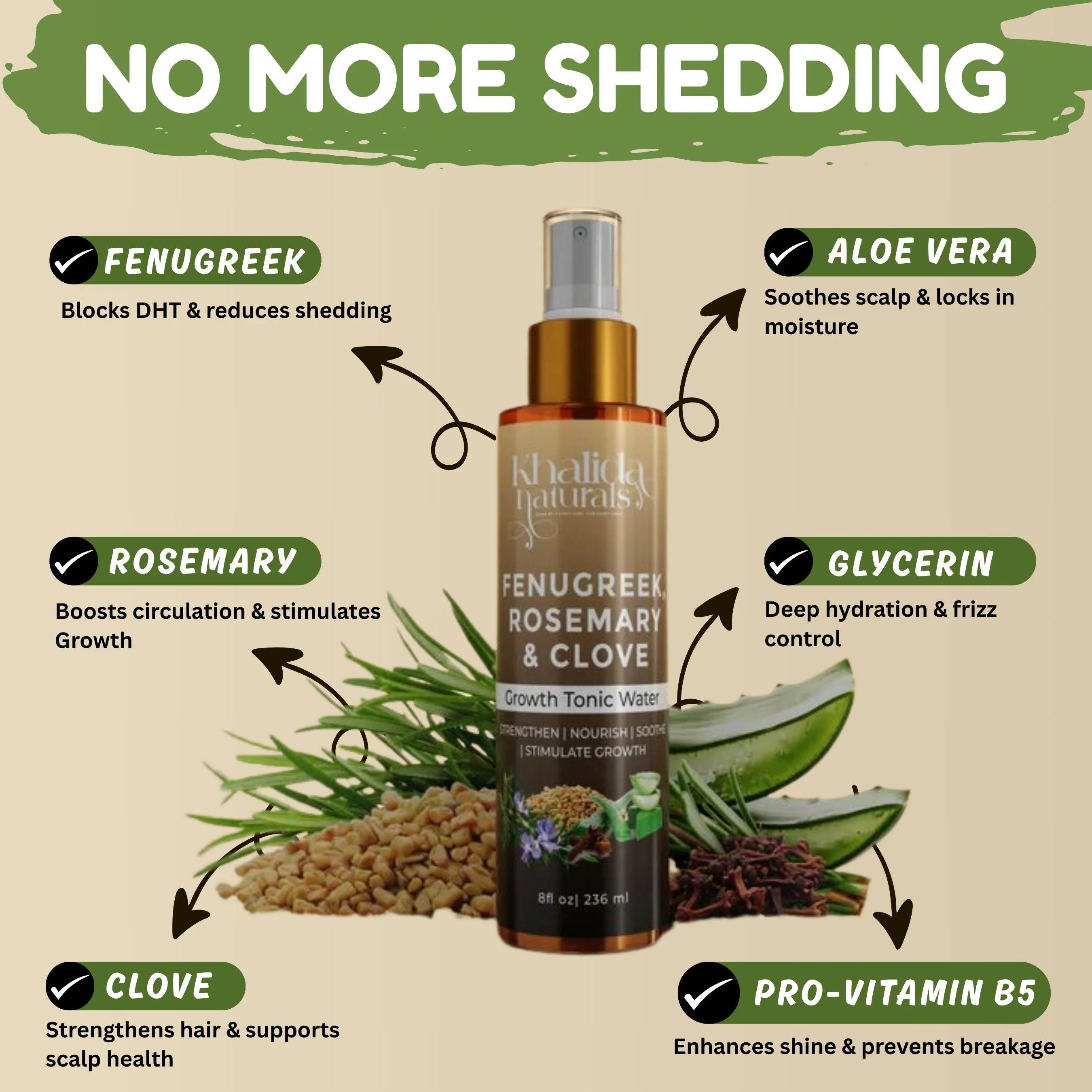 Fenugreek, Rosemary & Clove Growth Tonic - Image 4